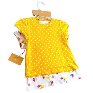 NWT Young Hearts Shirt Set w/Bonus Matching Scrunchie